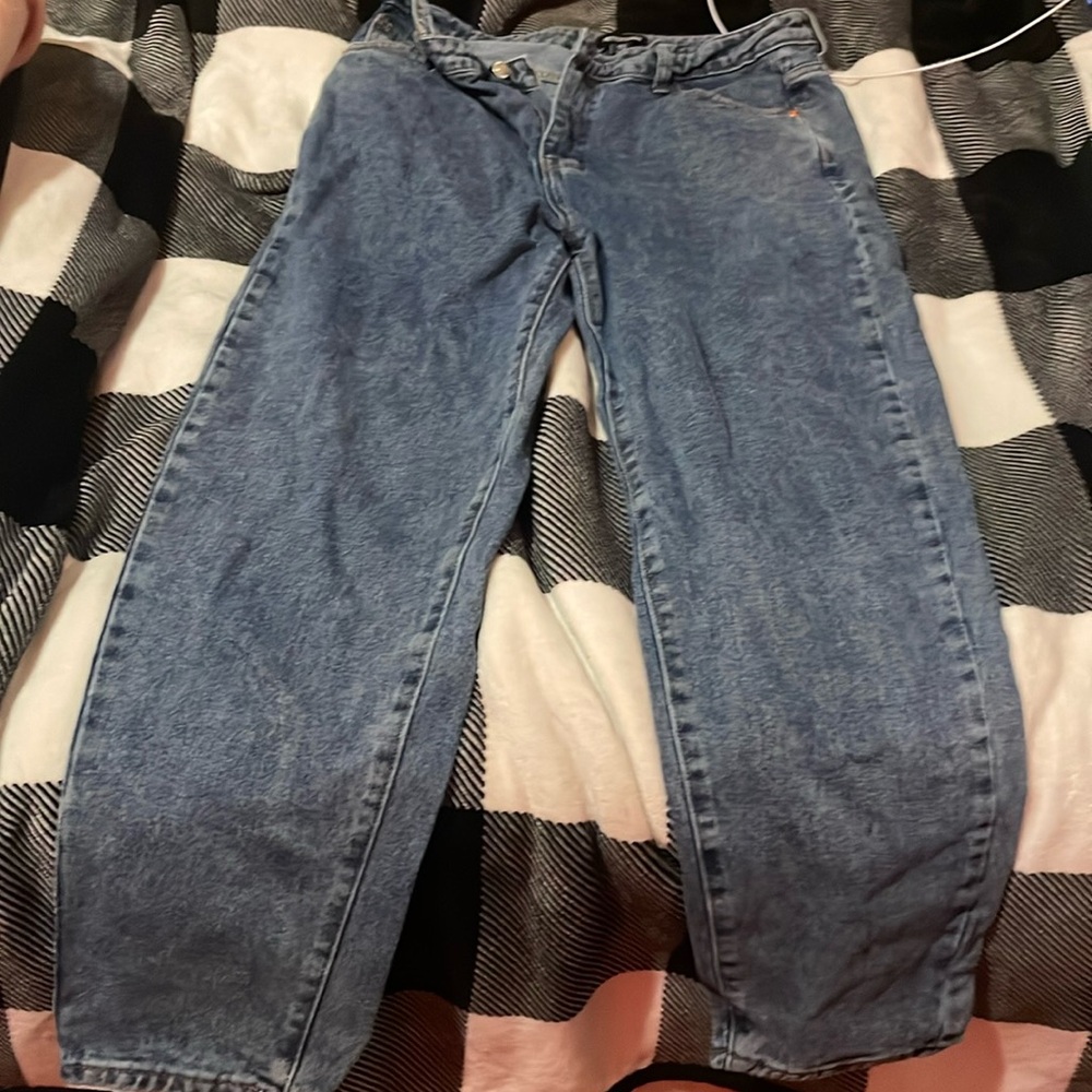 Dark wash baggy jeans